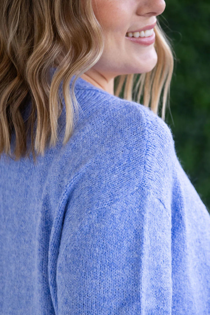 Michelle Mae | Madison Cozy Cardigan | Blue