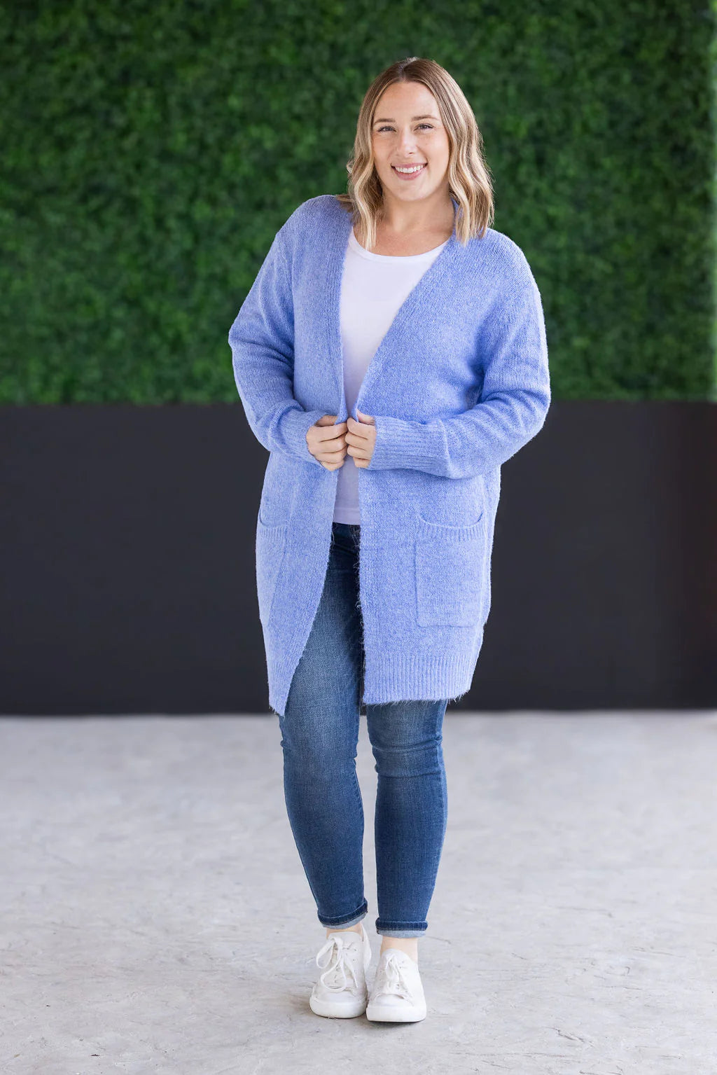 Michelle Mae | Madison Cozy Cardigan | Blue