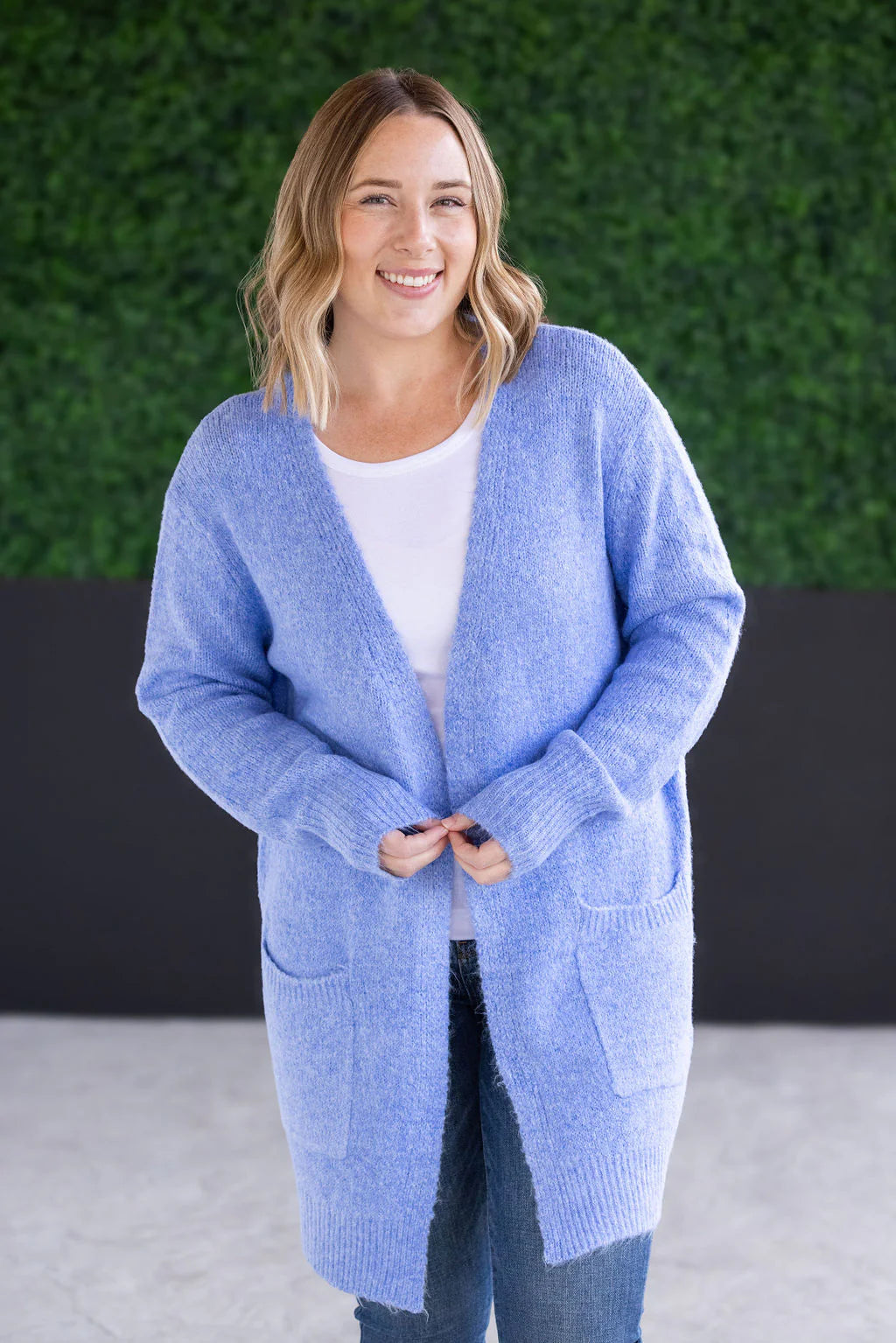 Michelle Mae | Madison Cozy Cardigan | Blue