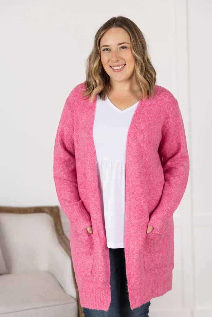 Madison Cozy Cardigan | Pink