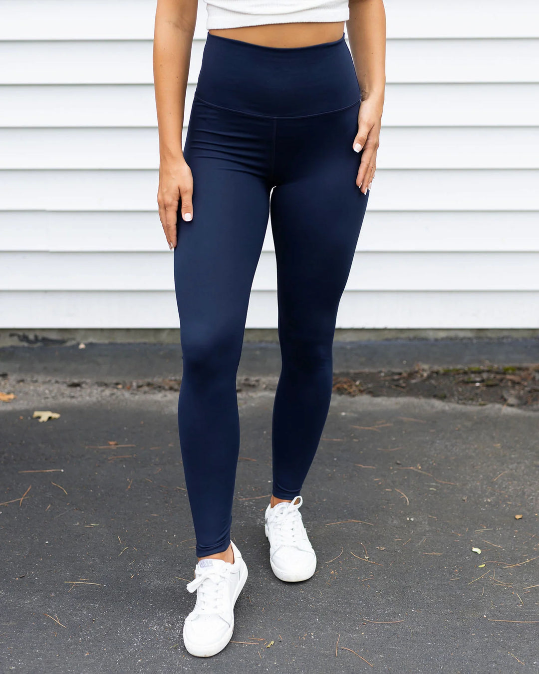 Grace and Lace | Best Squat Proof Leggings | No Pockets | Navy