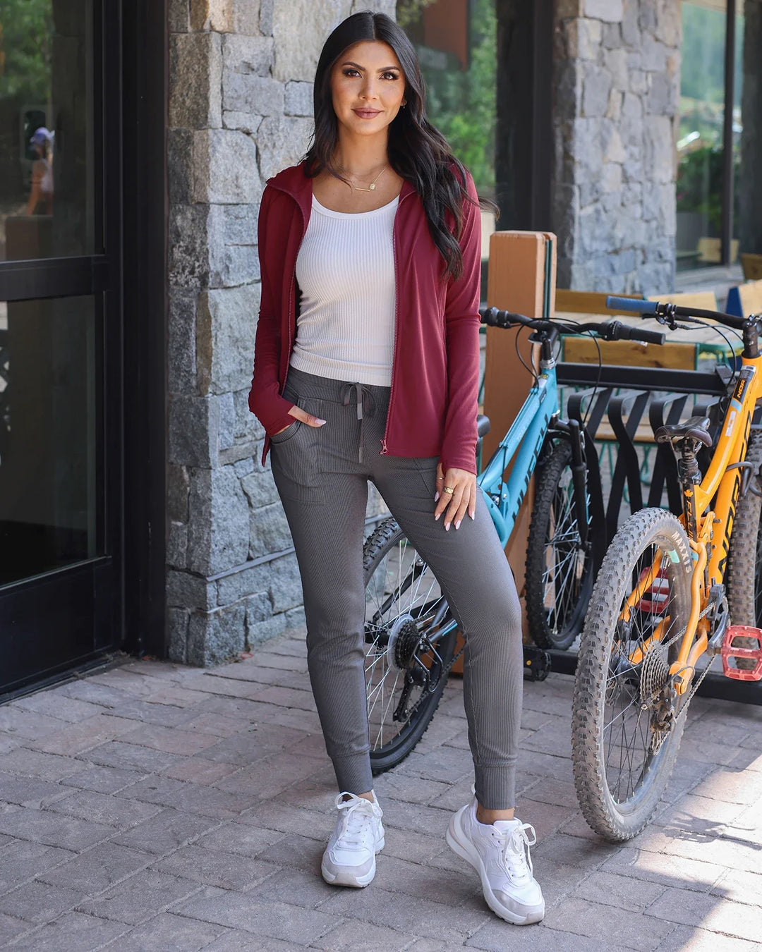 Grace and Lace | Best Athletic Zip Up Jacket | Port