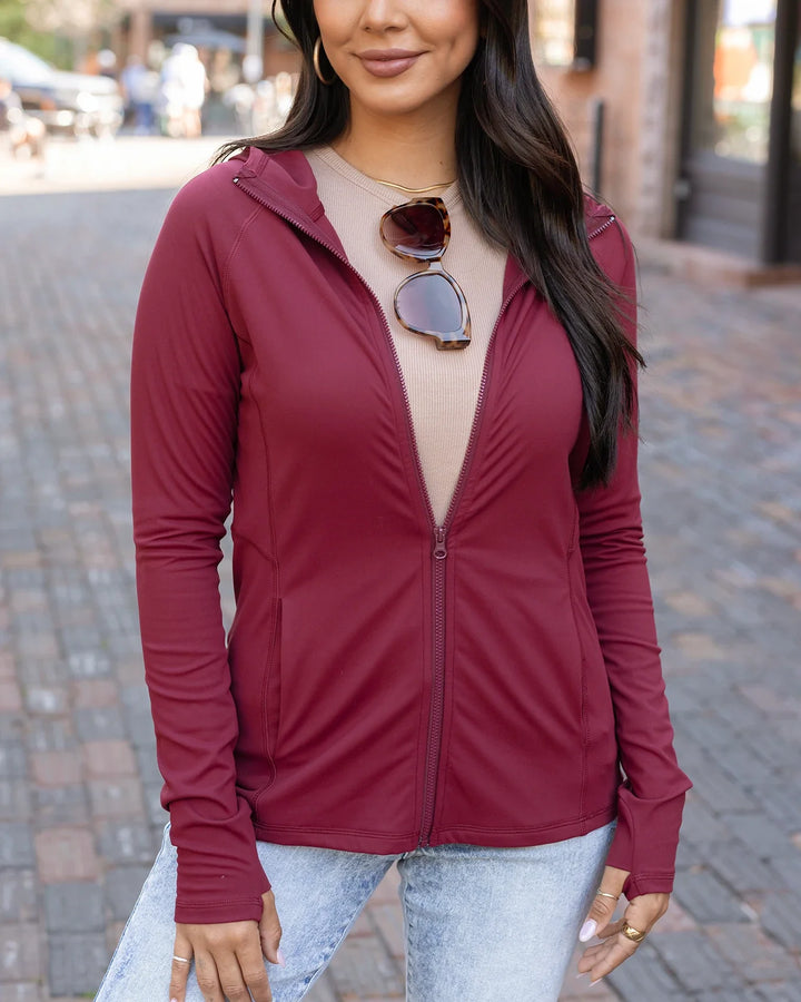 Grace and Lace | Best Athletic Zip Up Jacket | Port