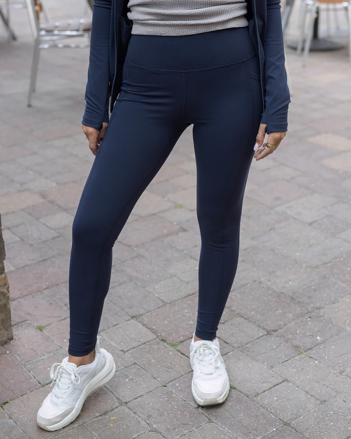 Grace and Lace | Best Squat Proof Pocket Leggings | Navy