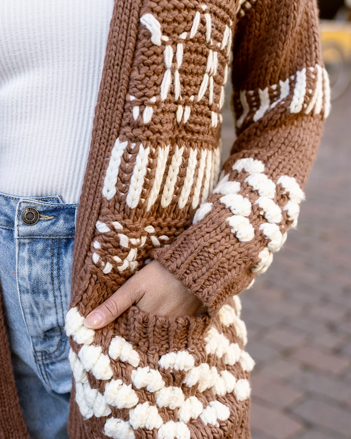 Grace and Lace | Bobble Knit Chunky Cardigan | Gingersnap