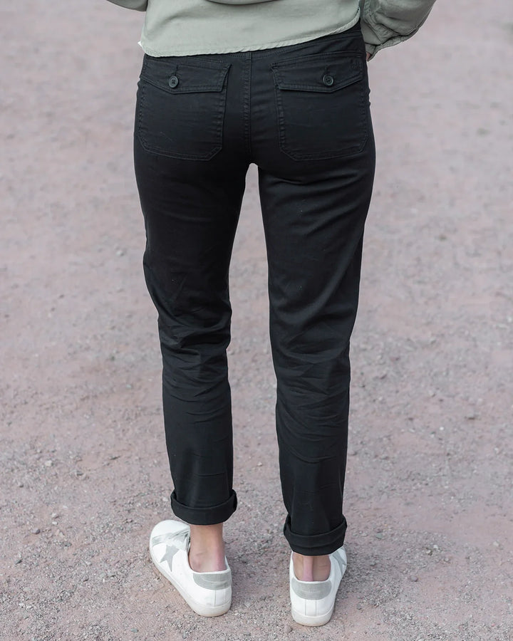 Grace and Lace | Camper Cargo Pants | Black