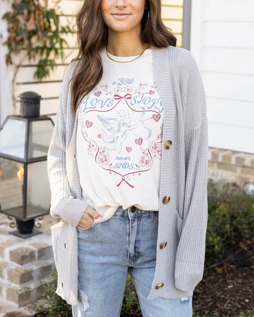 Grace and Lace | Crew Neck Graphic Tee | True Love