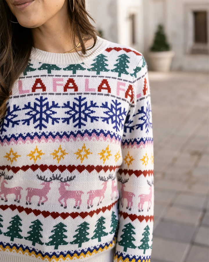 Grace and Lace | Fa La La Intarsia Sweater