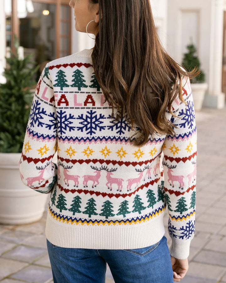 Grace and Lace | Fa La La Intarsia Sweater