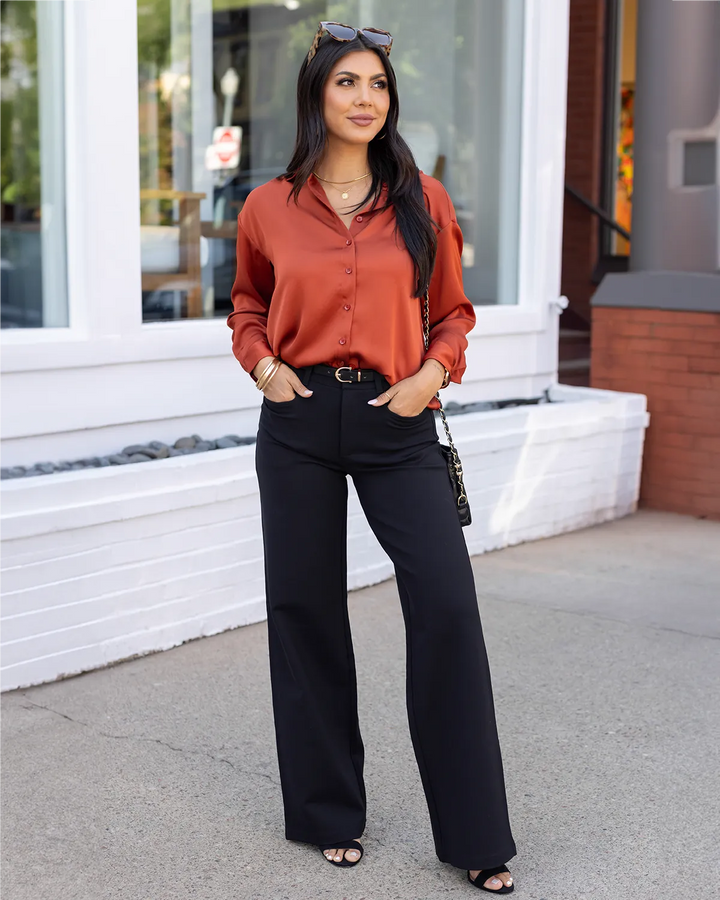 Grace and Lace | Fab-Fit Work Pant Wide Leg