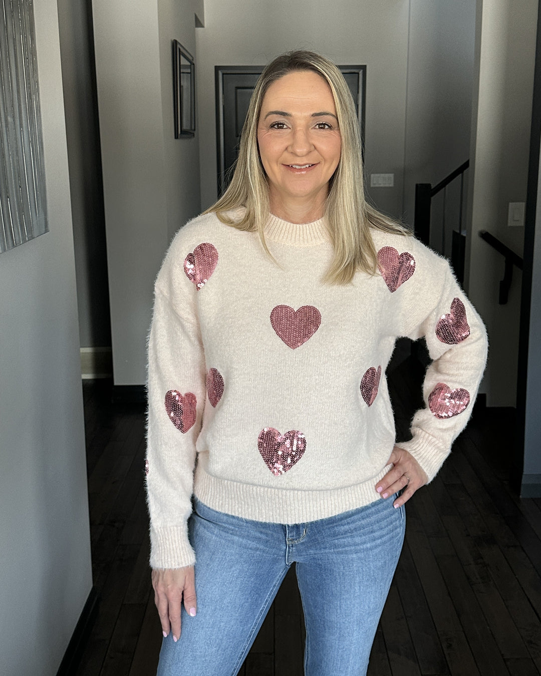 Sparkle Hearts Sweater