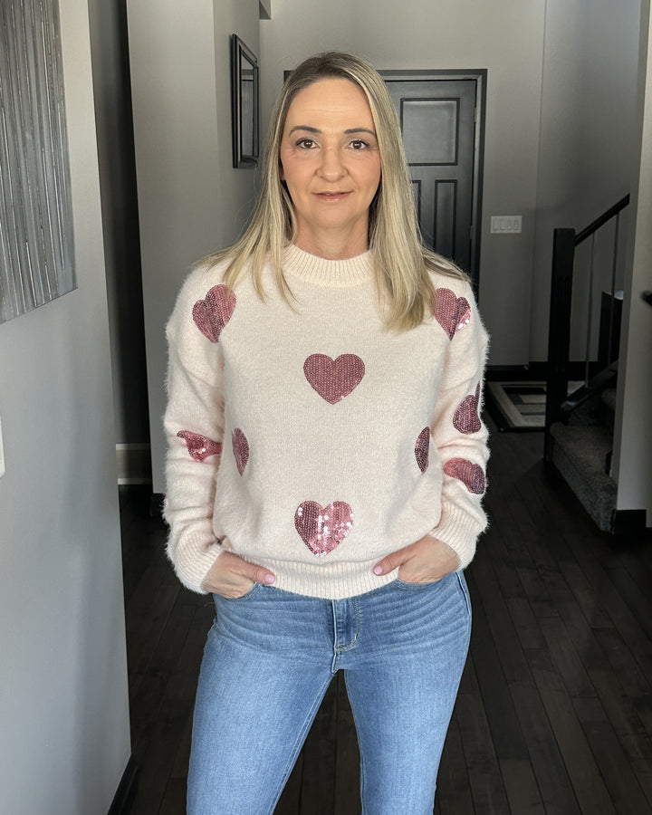 Sparkle Hearts Sweater