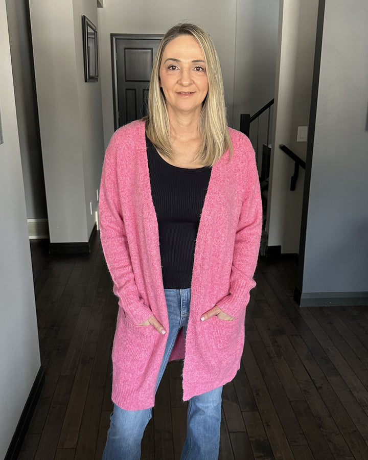 Michelle Mae | Madison Cozy Cardigan | Pink