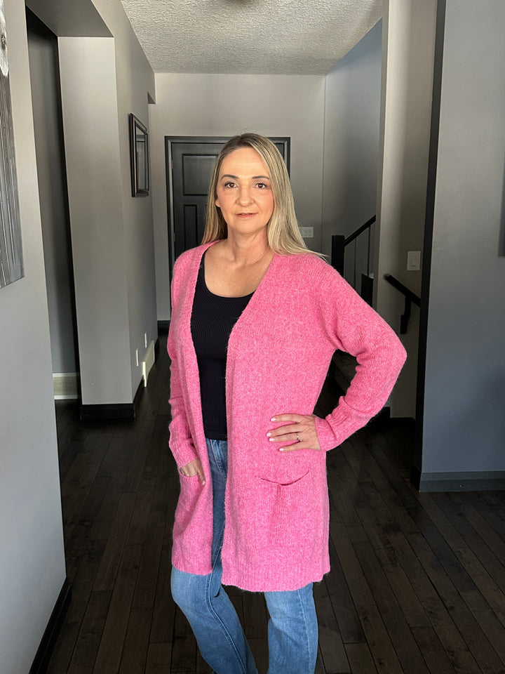 Michelle Mae | Madison Cozy Cardigan | Pink