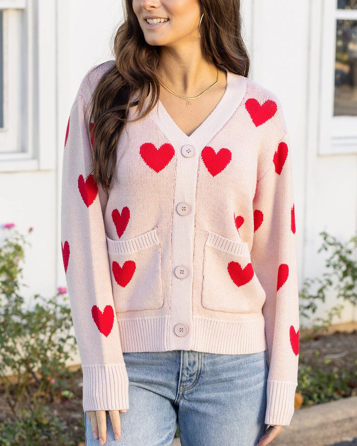 Grace and Lace | Knit Heart Cardigan