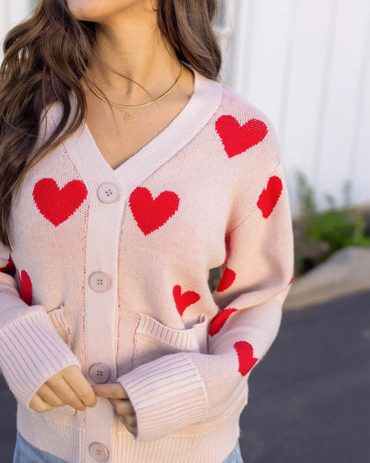 Grace and Lace | Knit Heart Cardigan