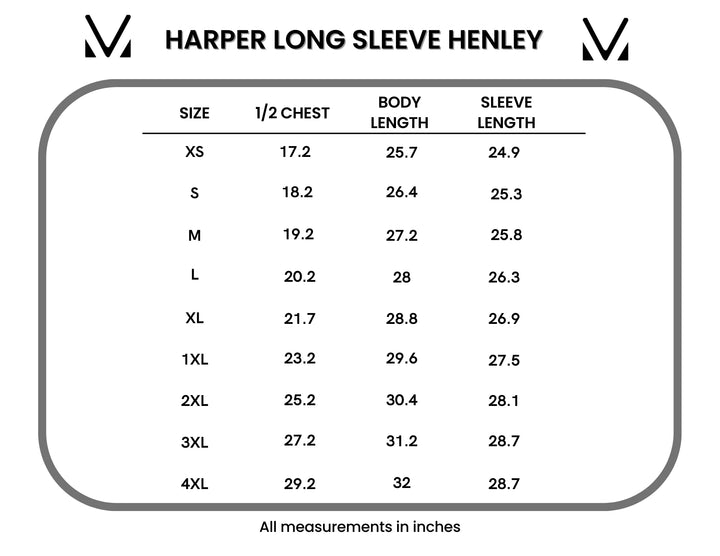 Harper Long Sleeve Henley | Black