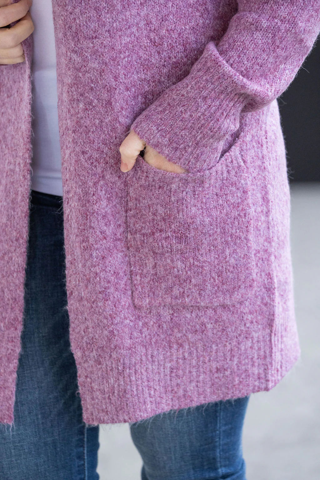 Madison Cozy Cardigan | Frosted Berry