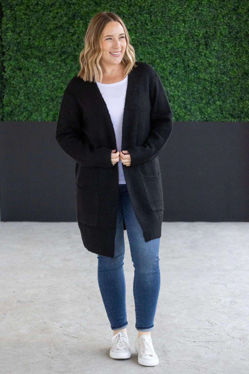 Madison Cozy Cardigan | Black