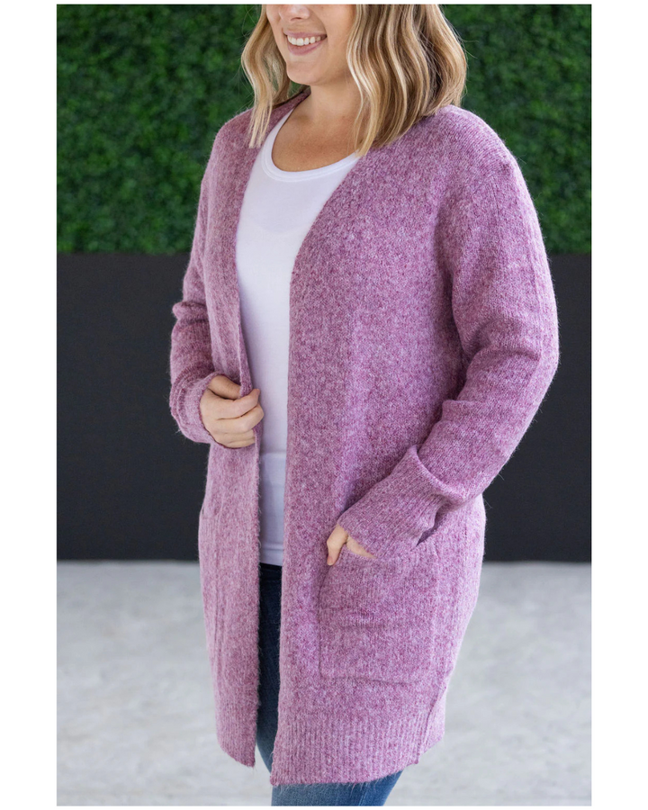 Madison Cozy Cardigan | Frosted Berry