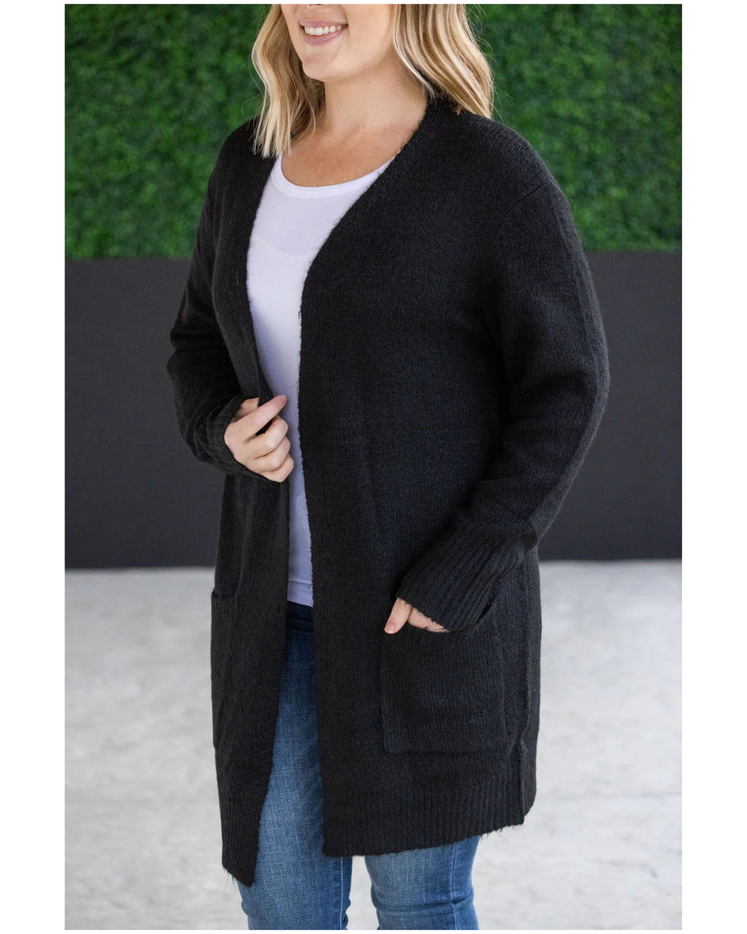 Madison Cozy Cardigan | Black