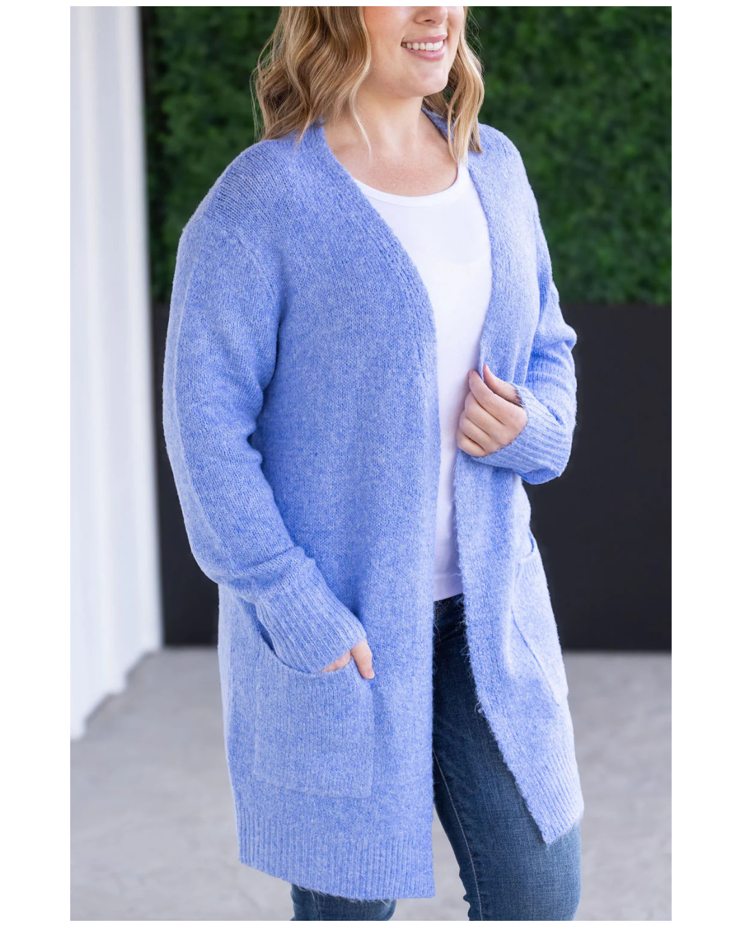 Michelle Mae | Madison Cozy Cardigan | Blue