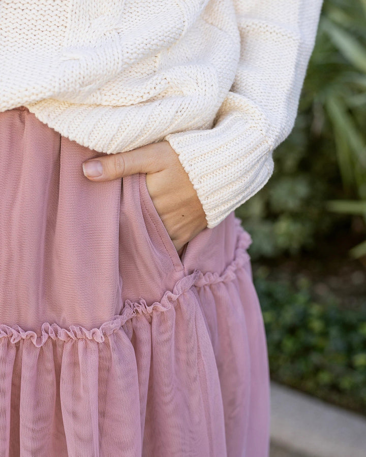 Grace and Lace | Mesh Tiered Maxi Skirt