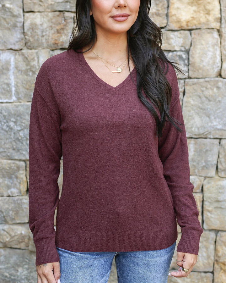 Grace and Lace | Micro Bambü Lightweight Sweater | Russet