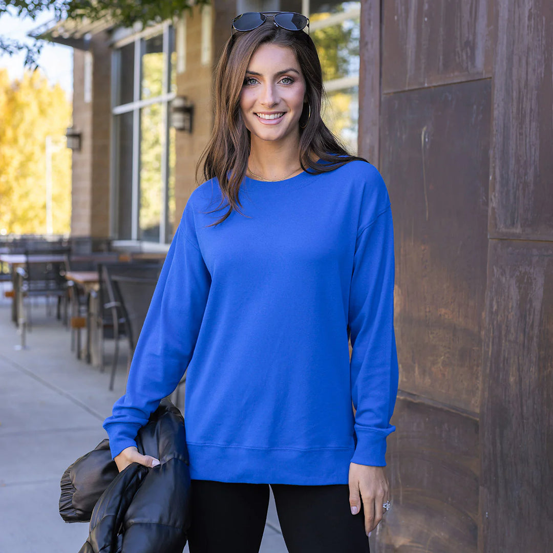 Grace and Lace | Original Essentials Long Sleeve Tee | Cobalt Blue