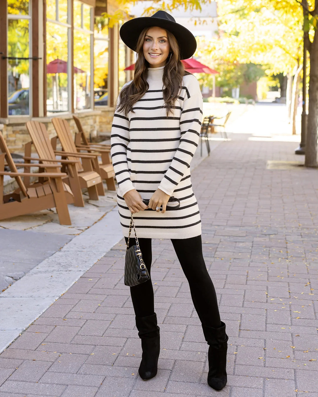 Grace and Lace | Striped Sweater Dress