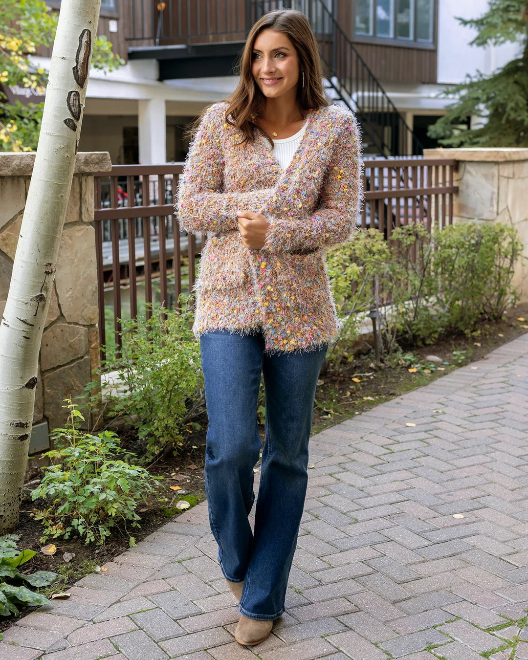 Grace and Lace | Wubby Cardi | Caramel Confetti