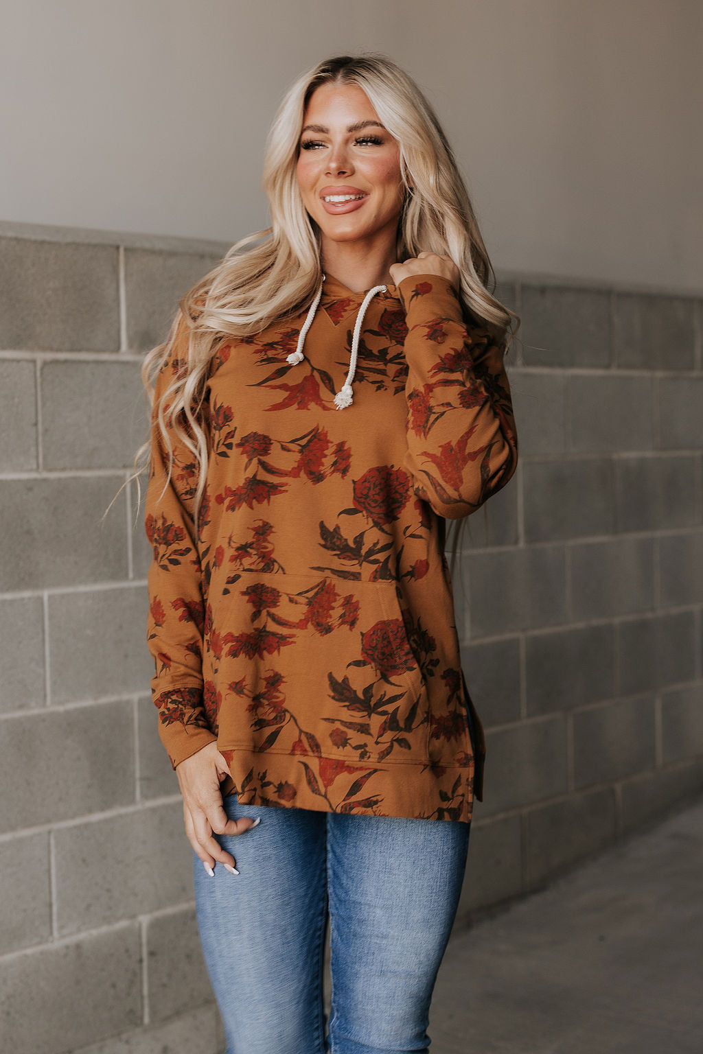 Ampersand Ave | Sideslit Hoodie | Garden Glamour