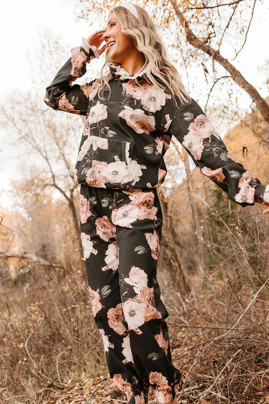 Ampersand Ave | University Hoodie | Blush & Blooms