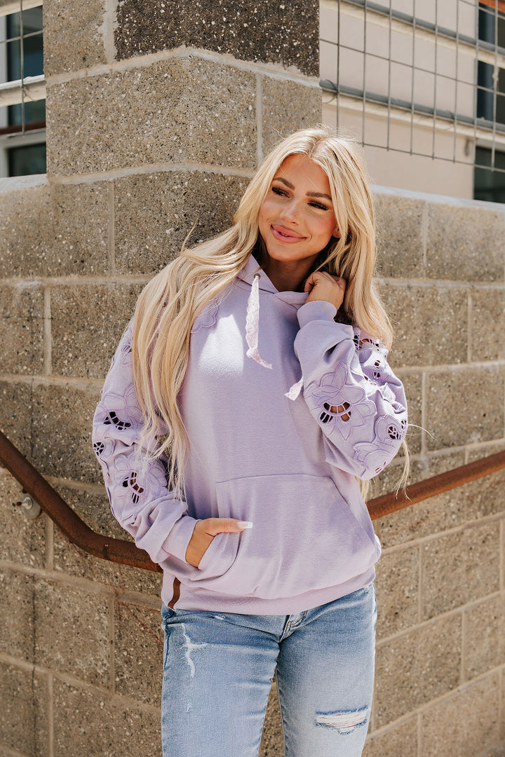 Ampersand Ave | University Hoodie | Love Story | Lilac