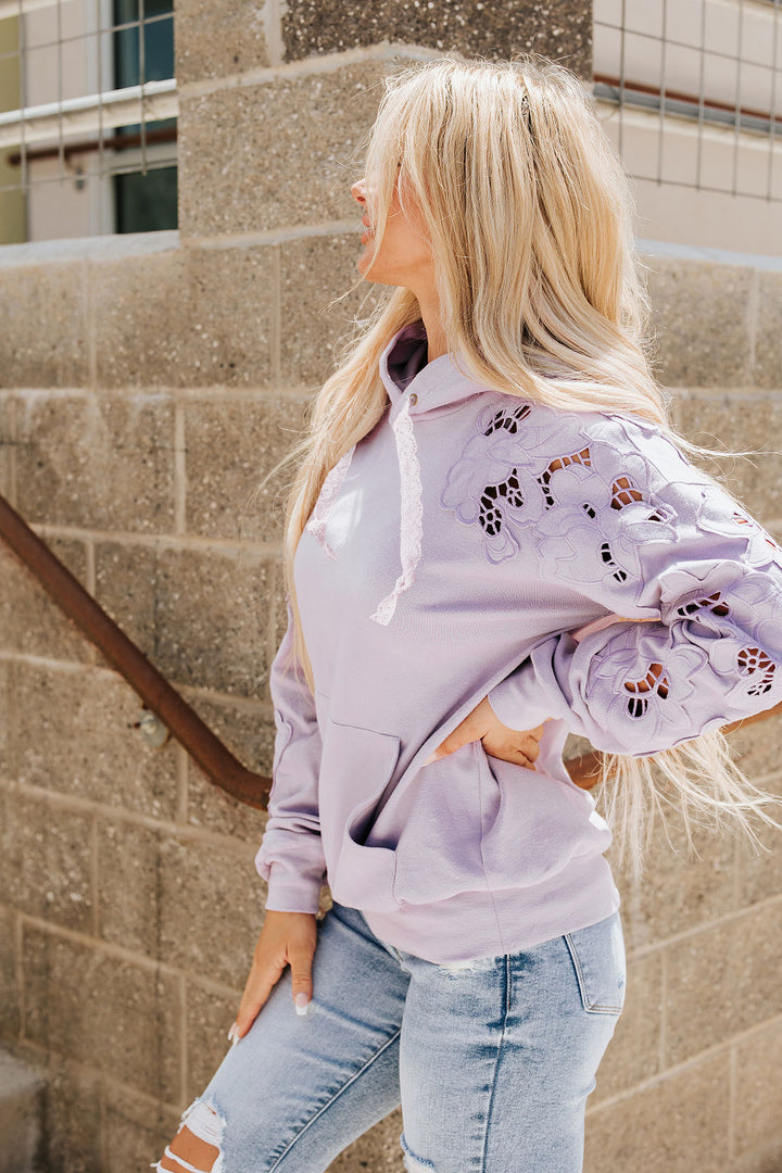 Ampersand Ave | University Hoodie | Love Story | Lilac