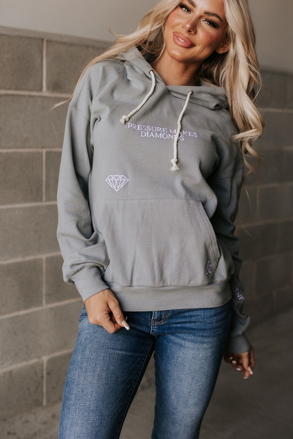 Ampersand Ave | University Hoodie | Pressure Makes Diamonds