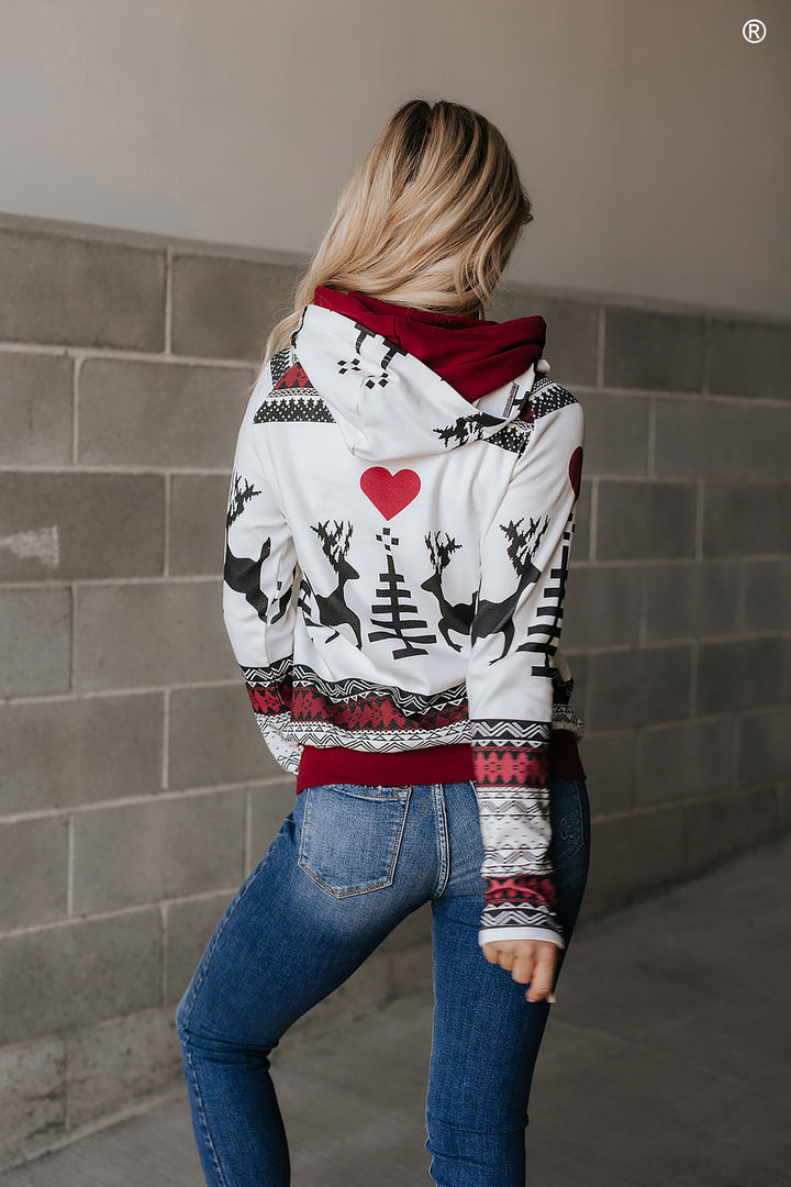 Ampersand Ave | DoubleHood Sweatshirt | Winter Wonderland