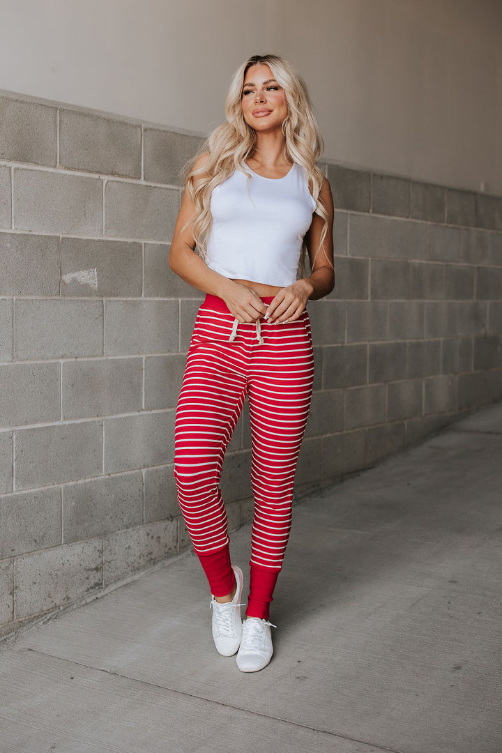 Ampersand Ave | New & Improved Joggers | Peppermint Stripe