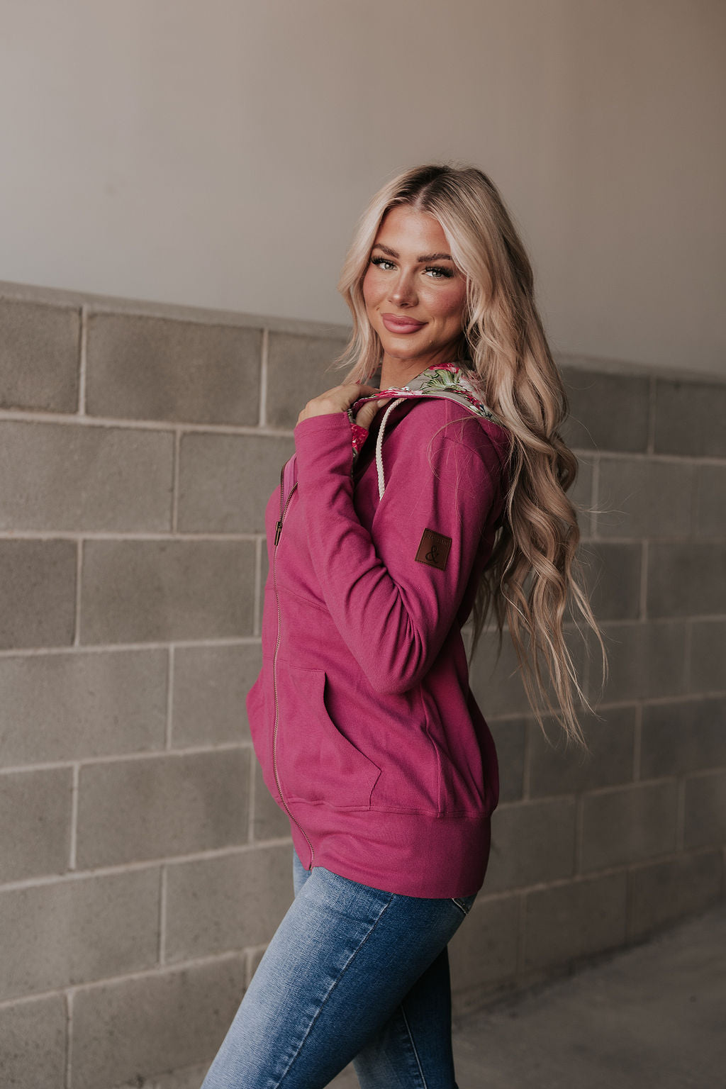 Ampersand Ave | FullZip Sweatshirt | Glow Girl