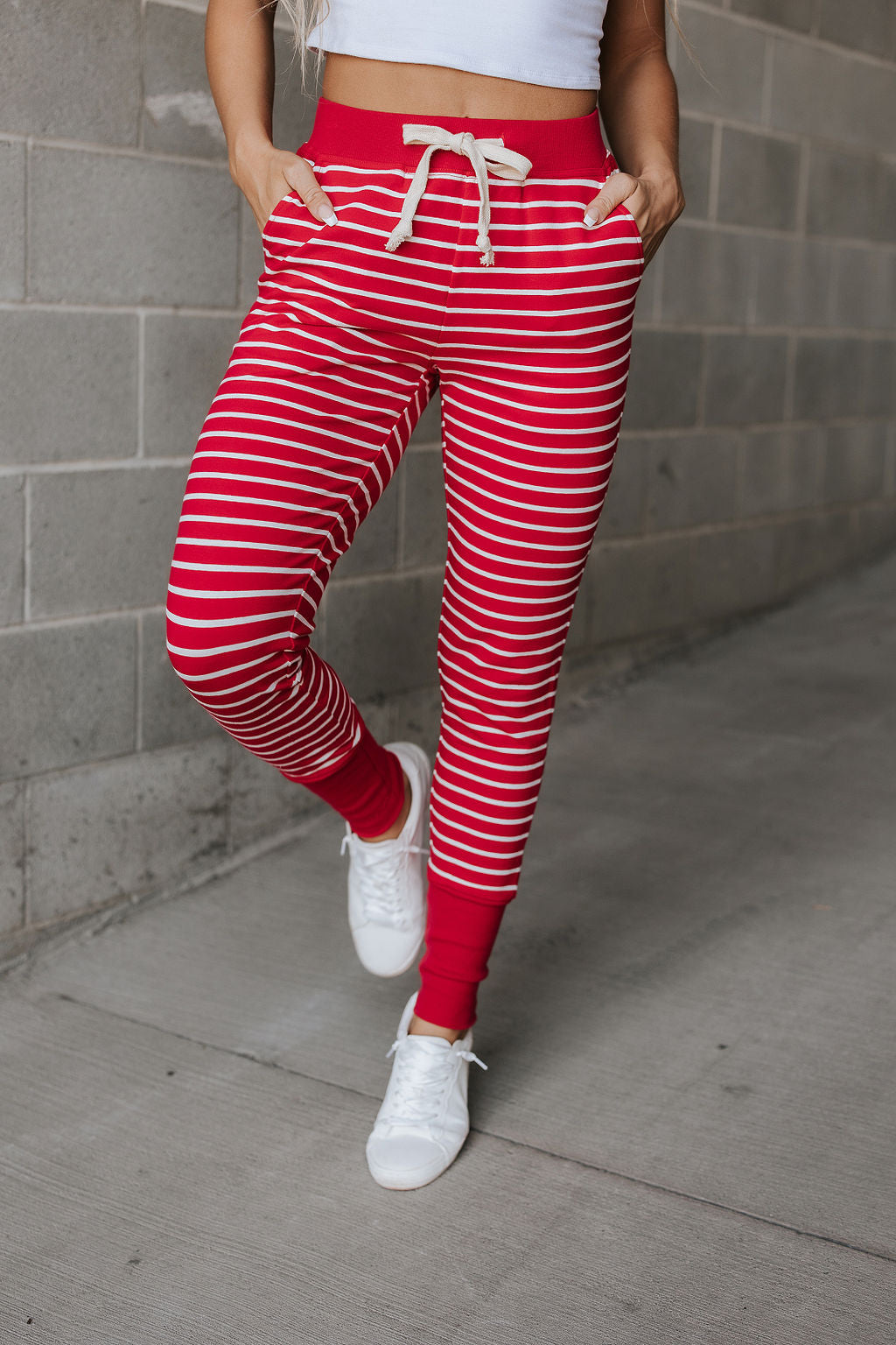 Ampersand Ave | New & Improved Joggers | Peppermint Stripe