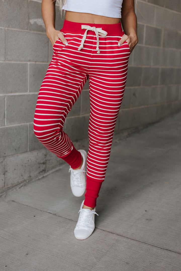 Ampersand Ave | New & Improved Joggers | Peppermint Stripe