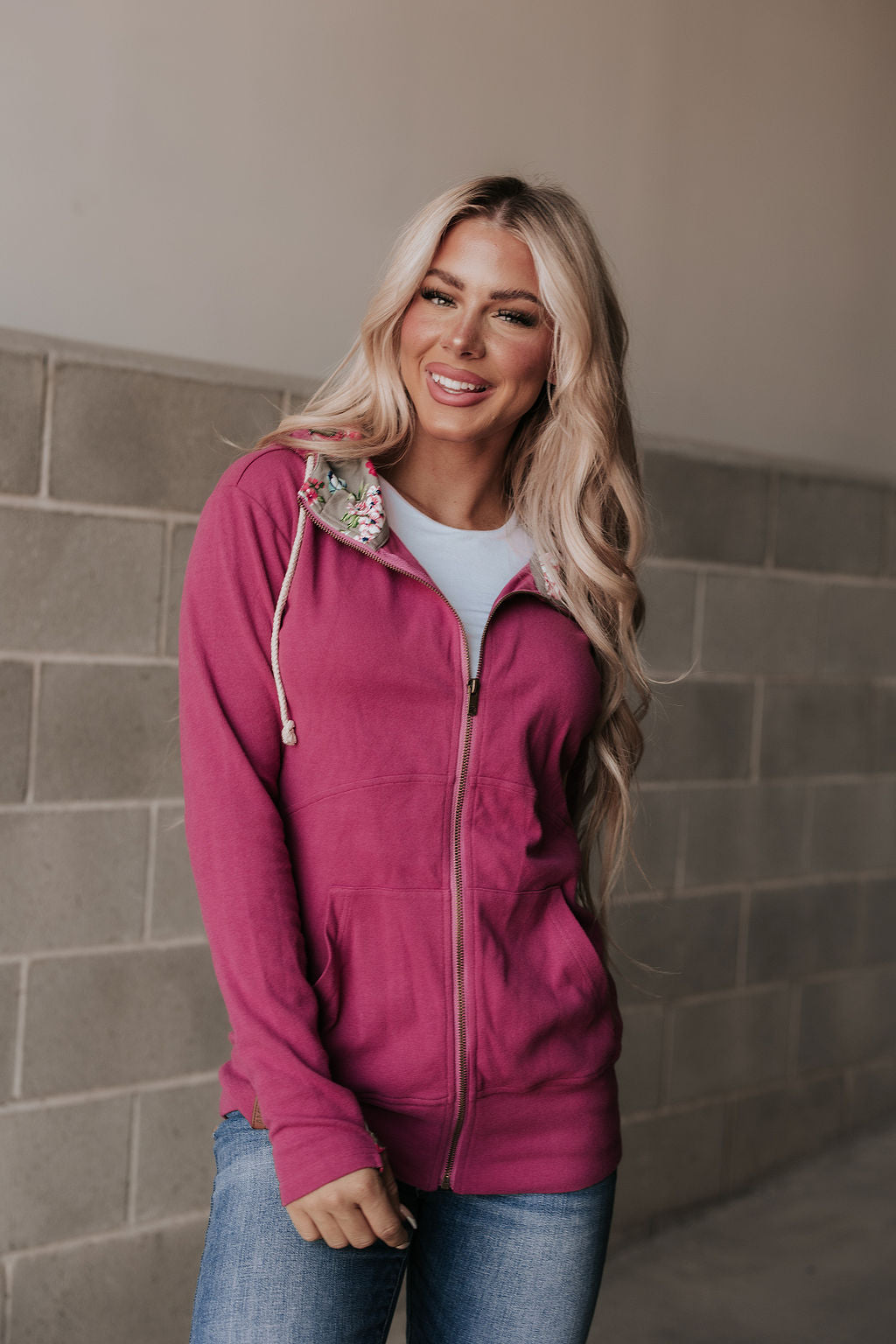 Ampersand Ave | FullZip Sweatshirt | Glow Girl